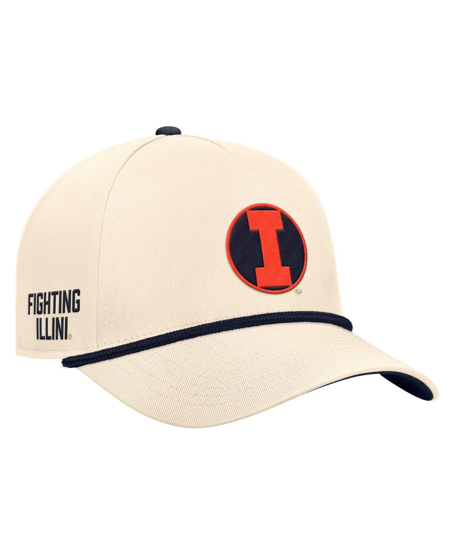 Men's Natural Illinois Fighting Illini Vintage Rope Rise Adjustable Hat
