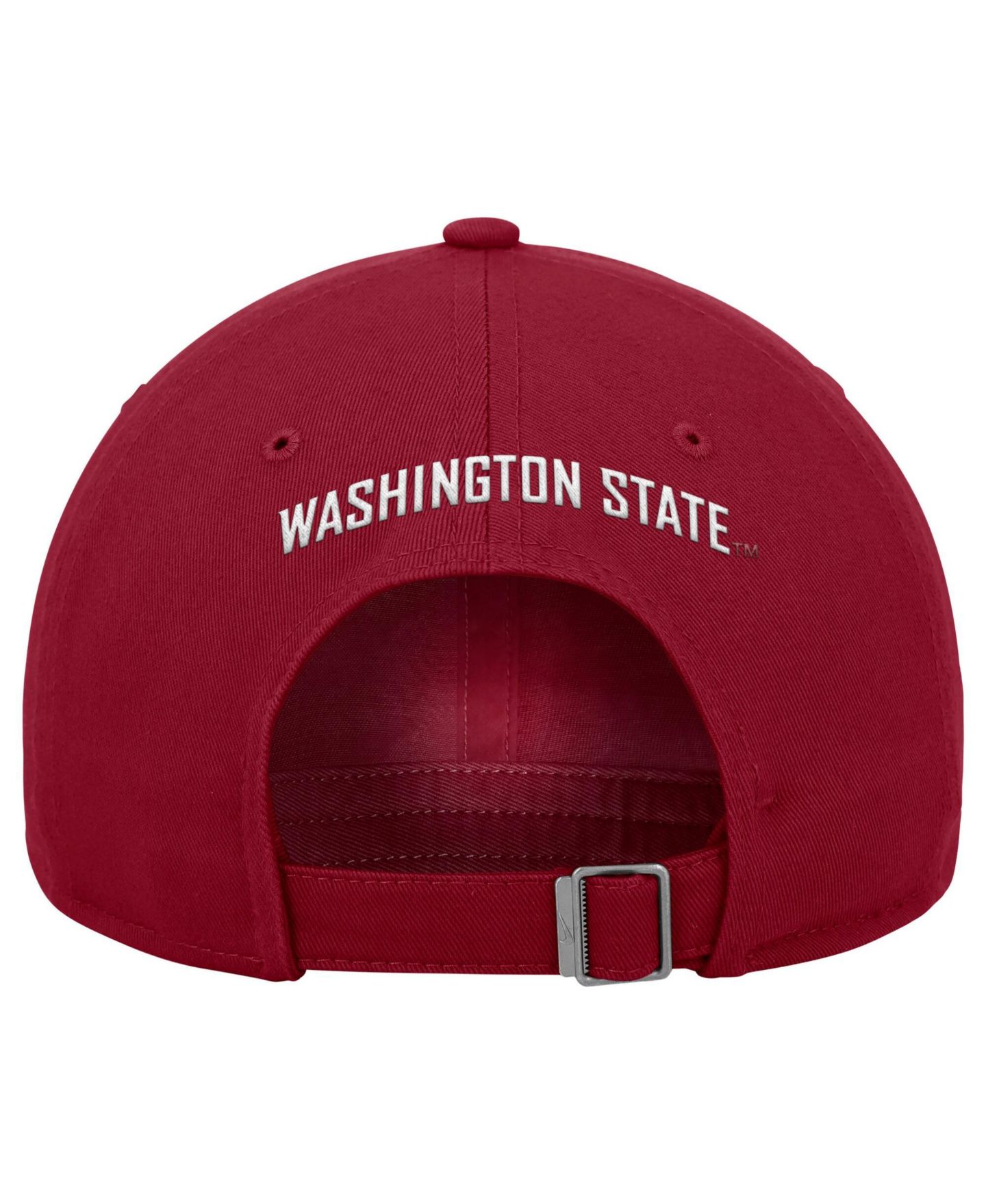 Мужская кепка Nike Crimson Washington State Cougars 2026 On-Field Club Adjustable Hat — фото 2