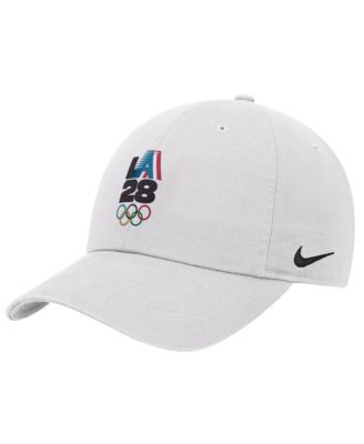 Big Boys and Girls White LA28 Summer Olympics Club Adjustable Hat