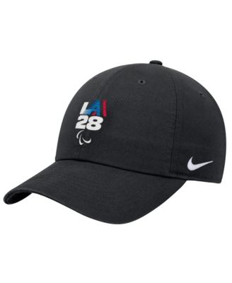 Big Boys and Girls Black LA28 Summer Paralympics Retro Stripe Club Adjustable Hat