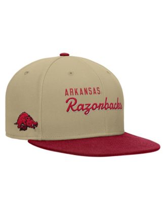 Men's Beige/Cardinal Arkansas Razorbacks Pro Dri-FIT Snapback Hat