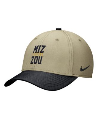 Men's Beige/Black Missouri Tigers Dri-FIT SwooshFlex Hat