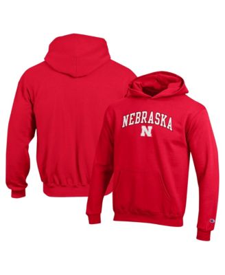 Big Boys and Girls Scarlet Nebraska Huskers Campus Pullover Hoodie