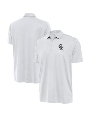 Men's White Colorado Rockies Eclipse Polo Shirt