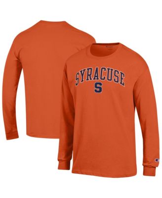 Men's&nbsp;Champion Orange Syracuse Orange Arch Over Logo Long sleeves T-Shirt