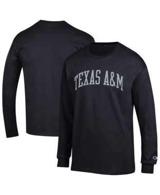 Men's Black Texas A&M Aggies Basic Arch Long Sleeve T-Shirt