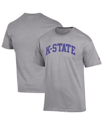 Men's Heather Gray Kansas State Wildcats Basic Arch T-Shirt