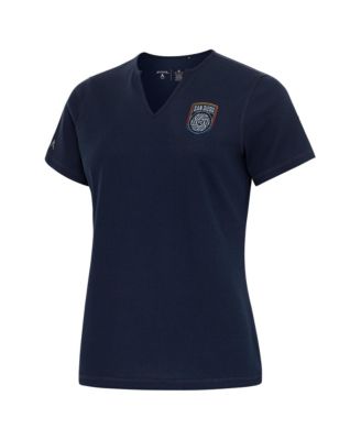Women's San Diego FC Traveler All-Around Stretch Variegated Rib-Knit T-Shirt