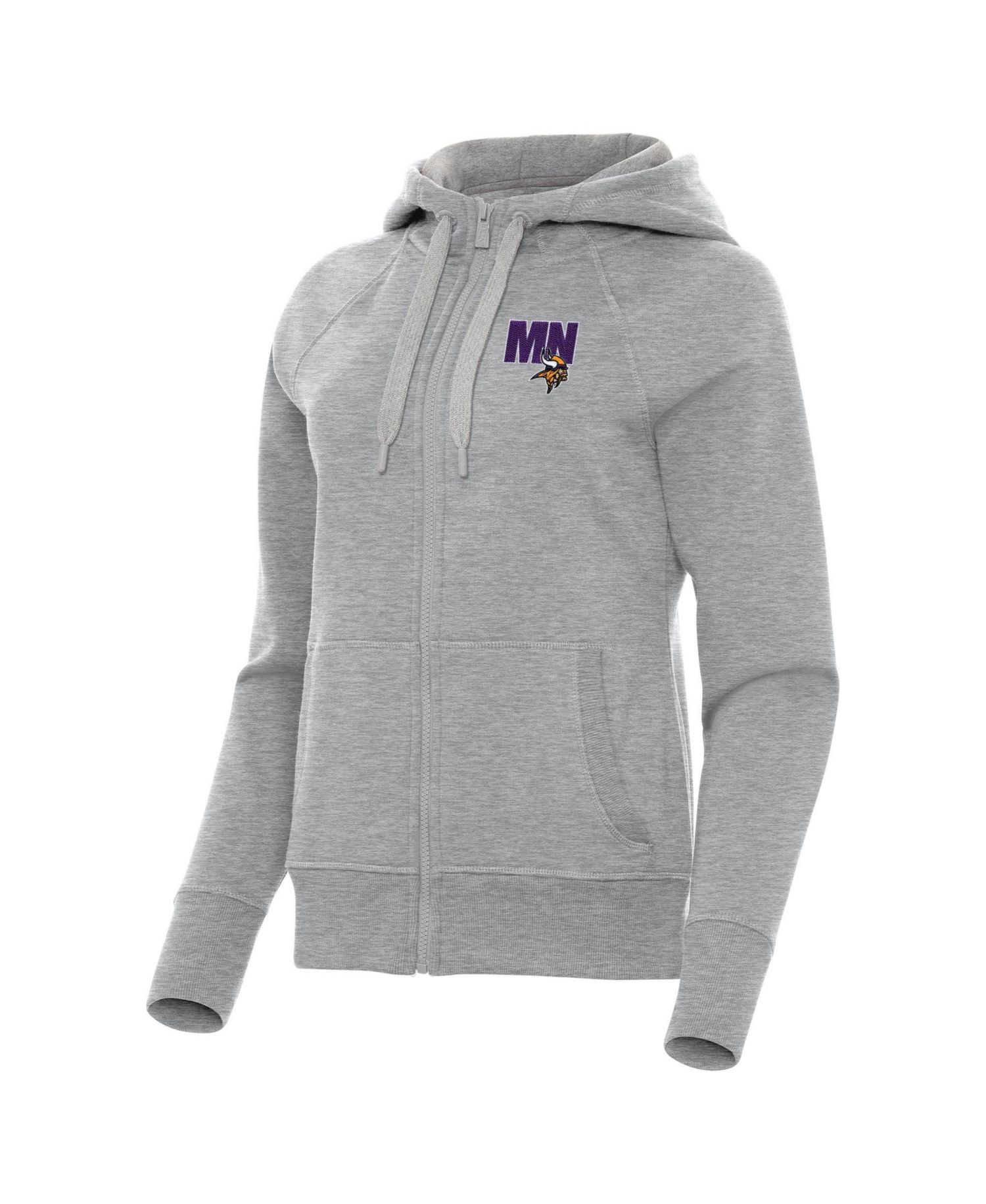 Women's Minnesota Vikings Victory Full-Zip Raglan-Sleeve Hoodie