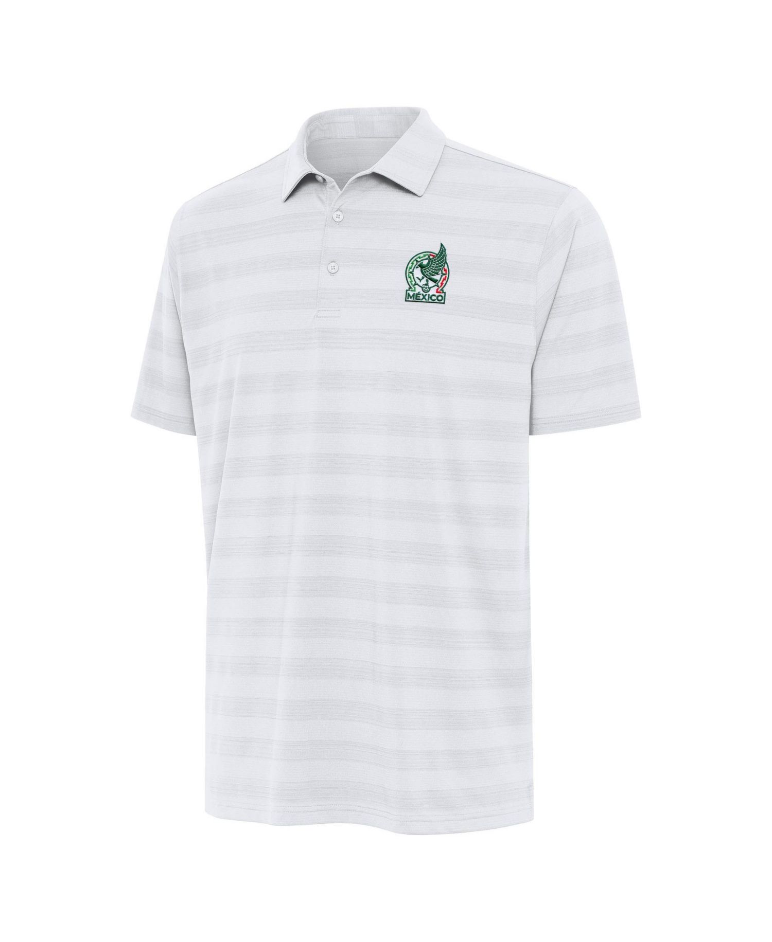 Men's White Mexico National Team Channel Polo Shirt