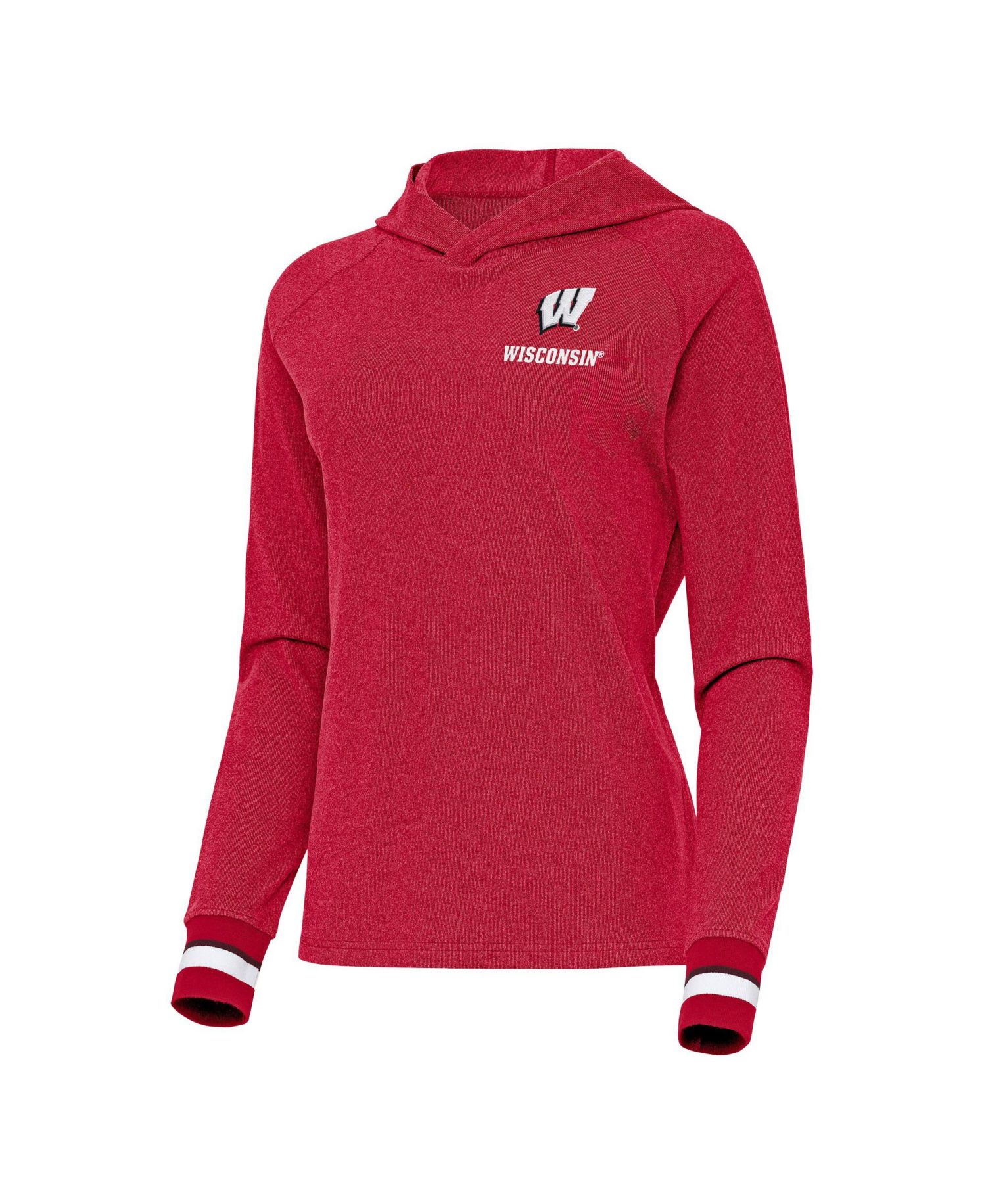 Women's Red Wisconsin Badgers Trek Pullover Hoodie