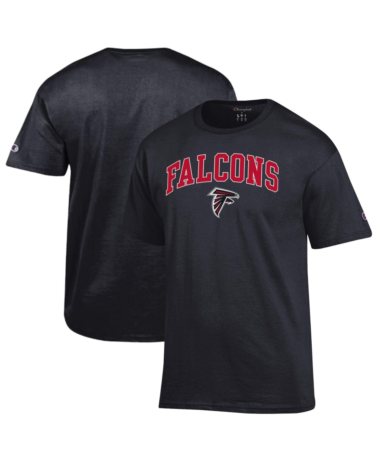 Champion Men's Black Atlanta Falcons Arch Over Logo T-Shirt - Black