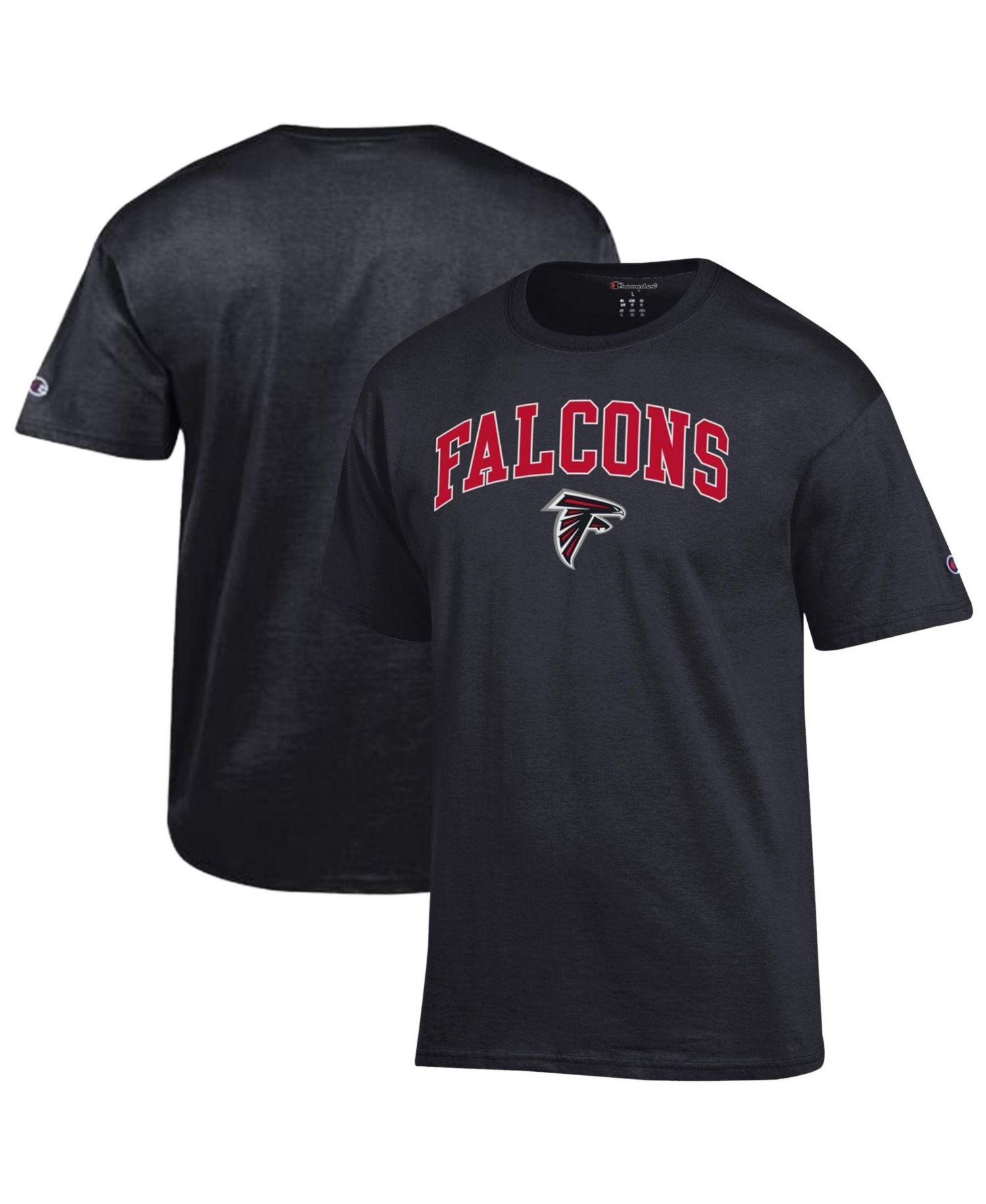 Men's Black Atlanta Falcons Arch Over Logo T-Shirt