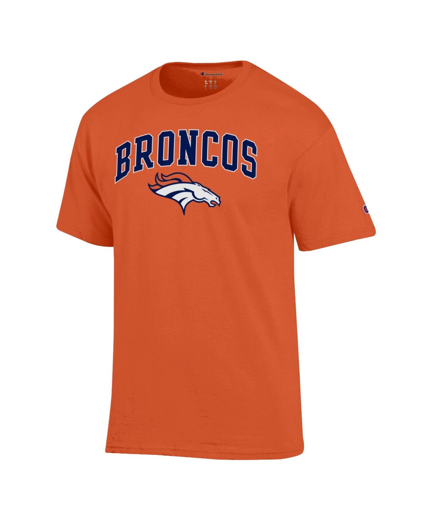 Мужская футболка Champion Orange Denver Broncos Arch Over Logo — фото 2