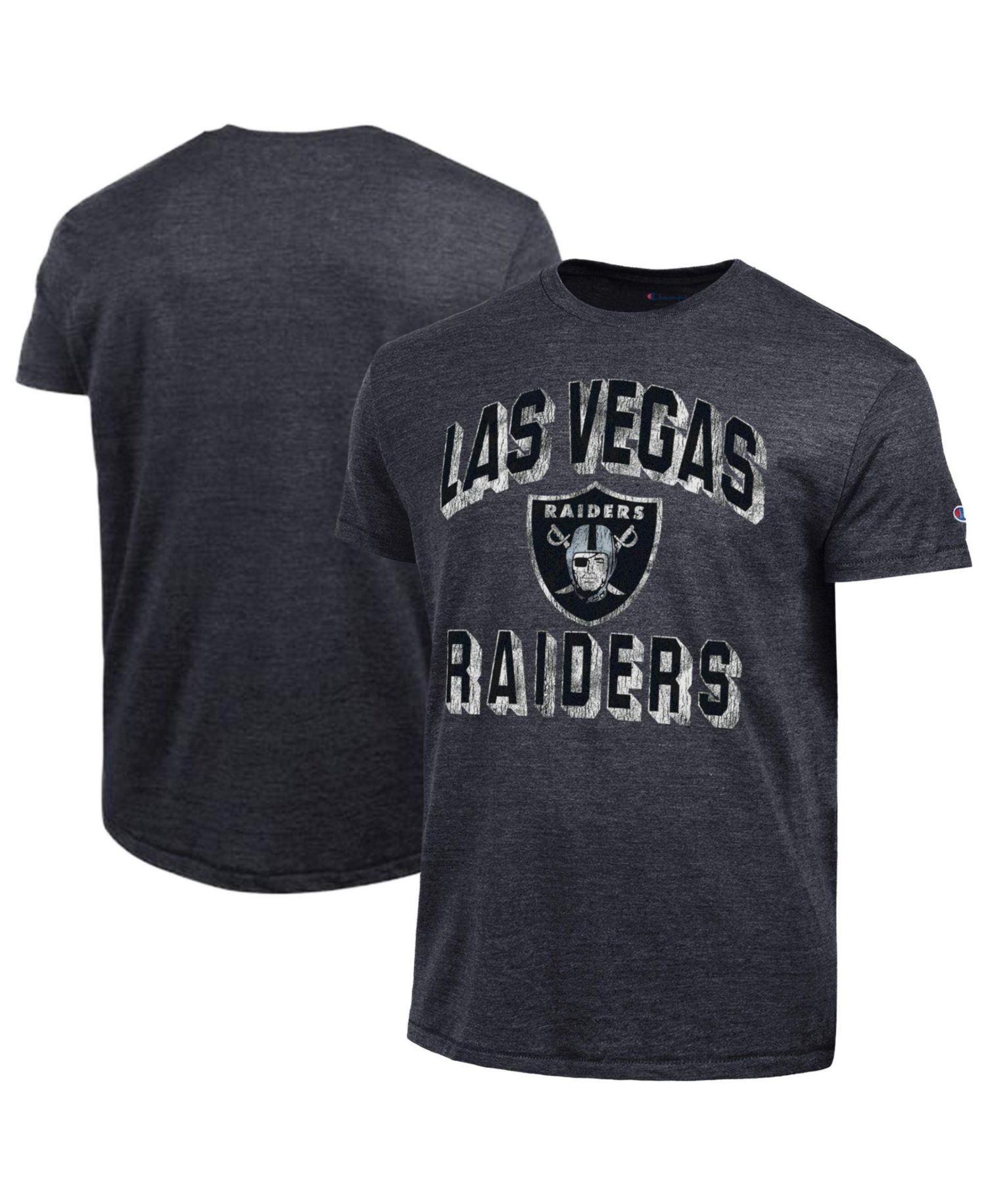 Men's Heather Black Las Vegas Raiders Ultimate Tri-Blend T-Shirt