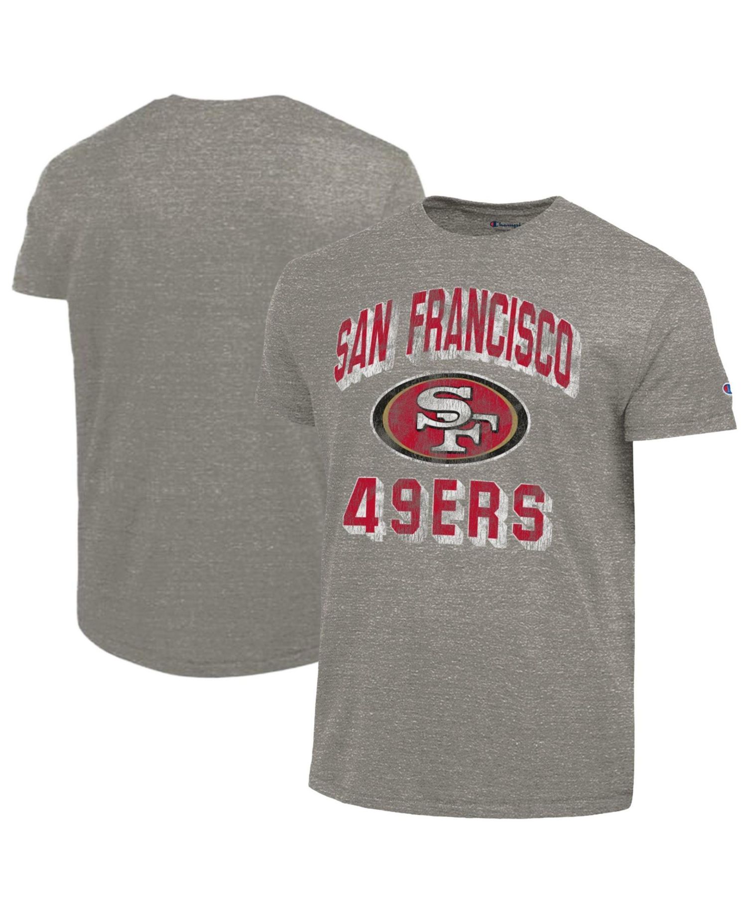 Men's Charcoal San Francisco 49ers Ultimate Tri-Blend T-Shirt