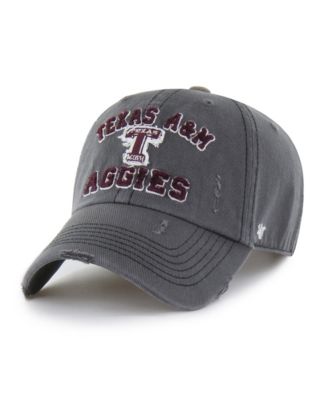 47 Brand Men's and Women's Charcoal Texas A&M Aggies Well-Worn Seymore Clean Up Adjustable Hat