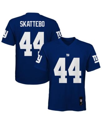 Big Boys and Girls Cam Skattebo Royal New York Giants Replica Jersey