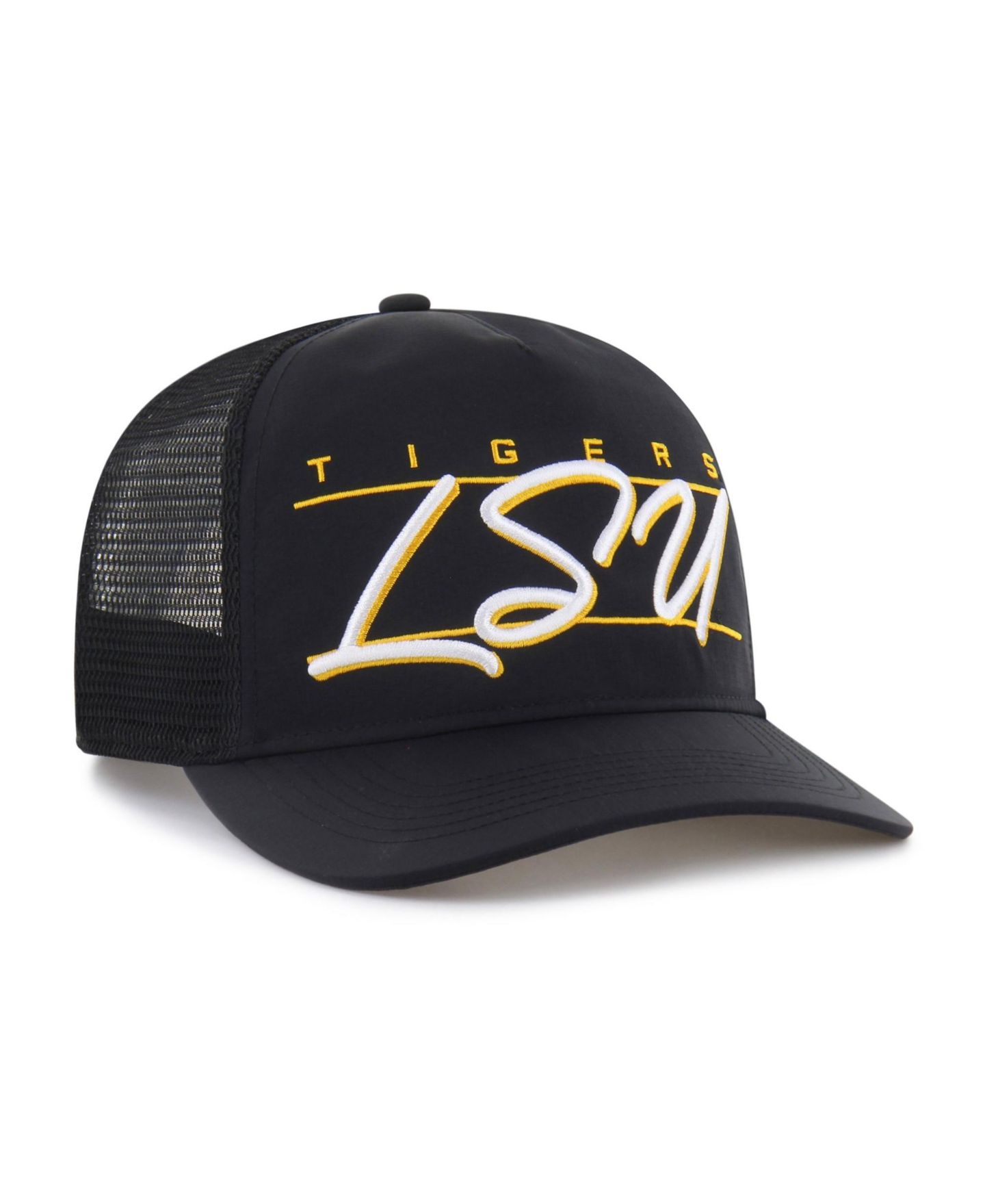 Кепка '47 Brand Black LSU Tigers Brrr Condor Mesh Hitch Adjustable Hat — фото 2