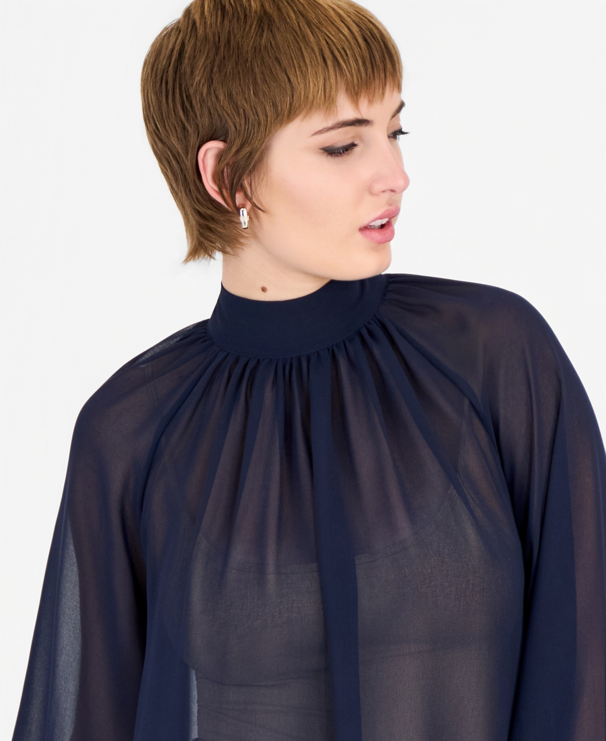 Guess Women's Audrine Printed Tie-Neck Blouse