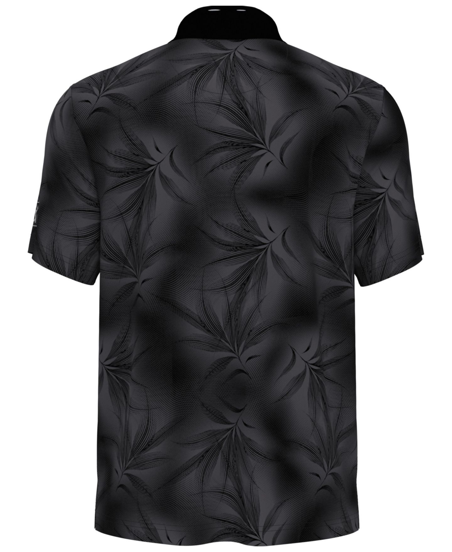 Мужское поло PGA TOUR Foliage Print Golf Regular-Fit Polo Shirt, цвет: Caviar — фото 7