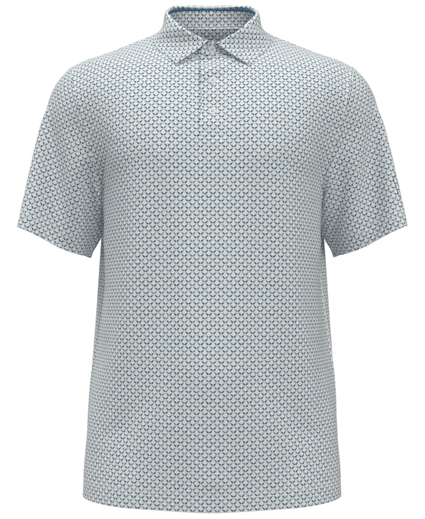 Мужское поло PGA TOUR Classic Geometric Print Regular-Fit Polo Shirt, цвет: Яркий белый — фото 6