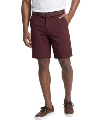 Men's Flat Front Micro Geometric Printed Shorts, 9" Inseam