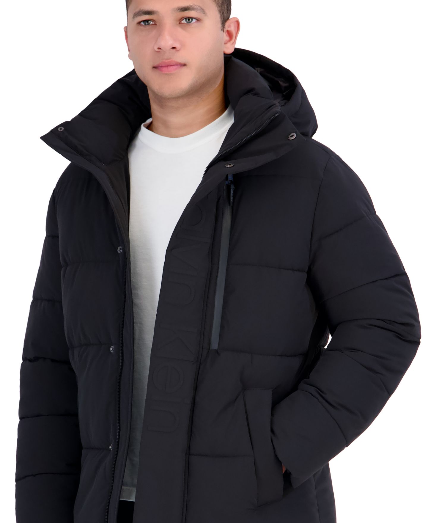 Мужская куртка Calvin Klein Modern Short Puffer, цвет: Чёрный — фото 2