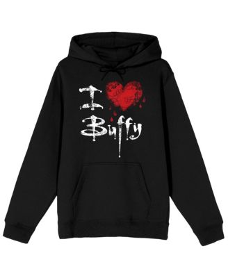 Men's I Love Buffy Long Sleeve Adult Hooded
