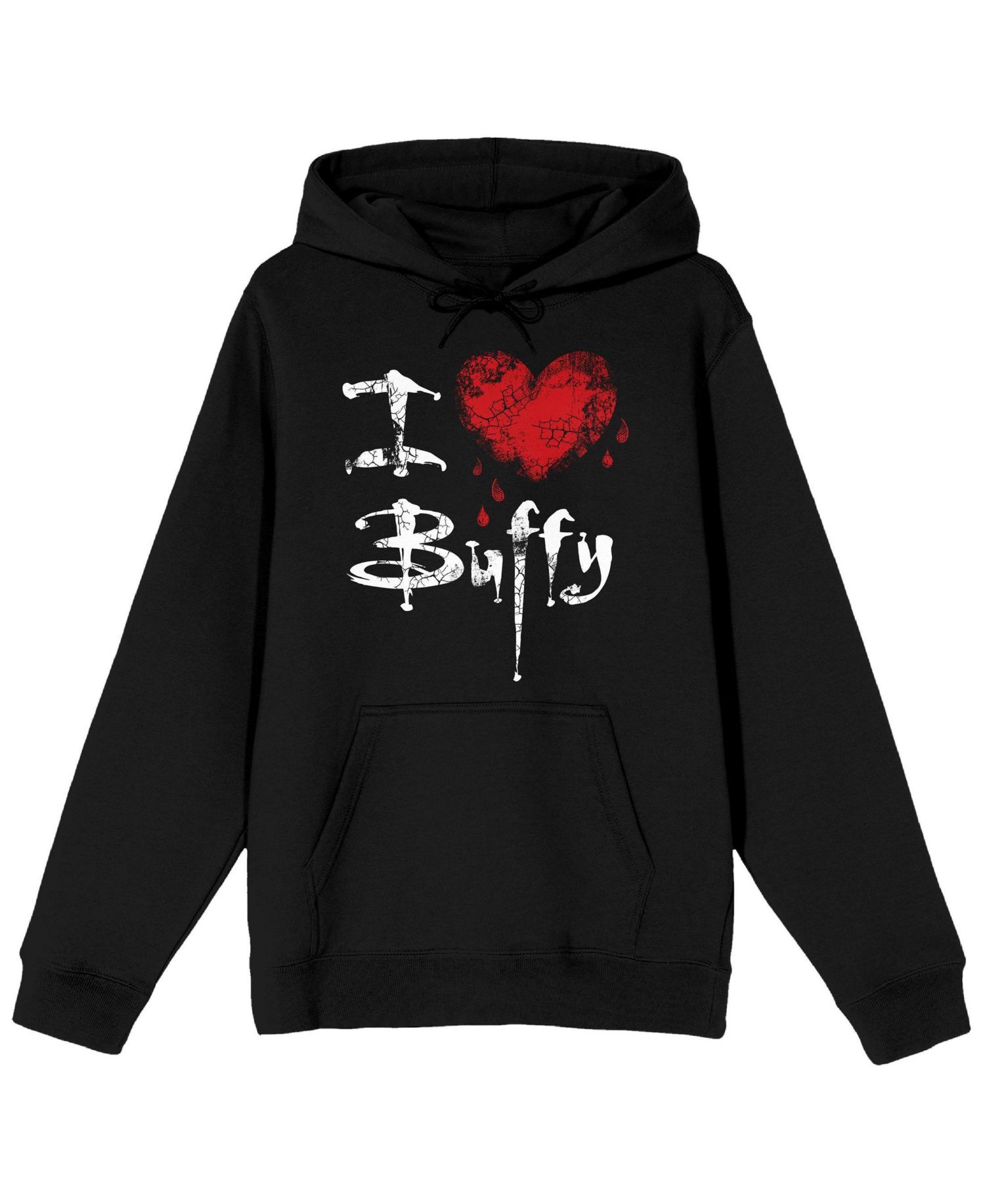 Men's I Love Buffy Long Sleeve Adult Hooded