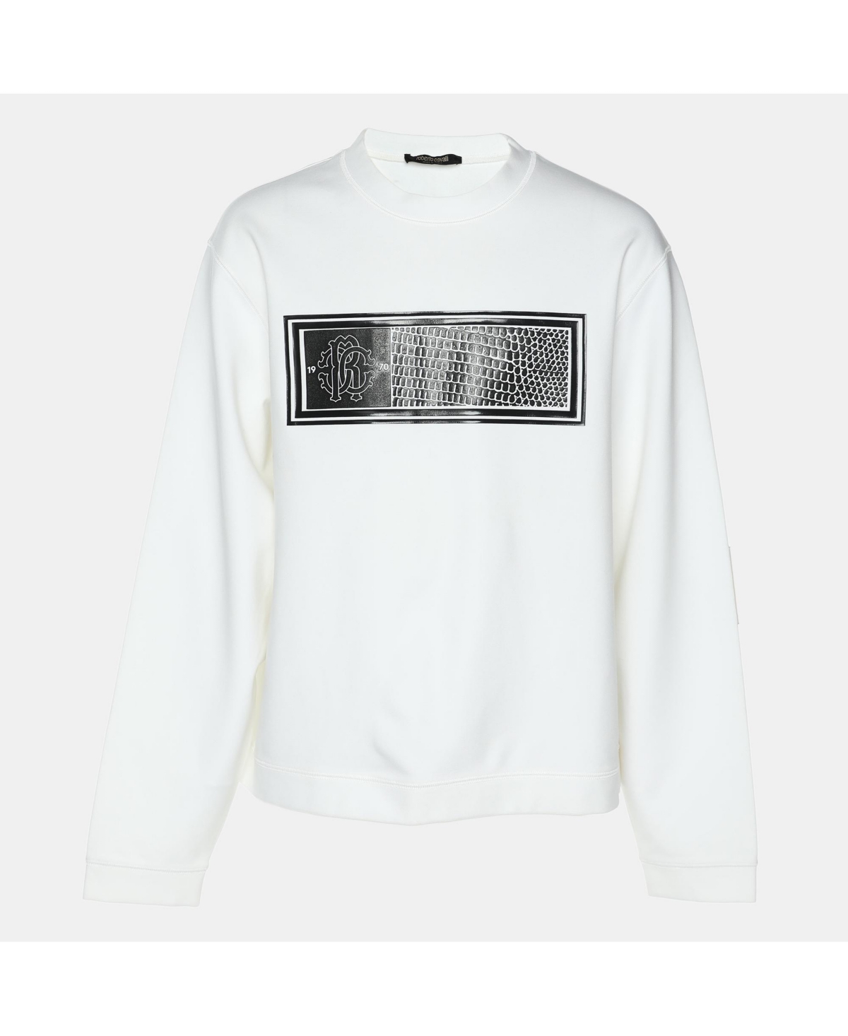 Pre-Owned Roberto Cavalli Men's Jersey Logo Sweatshirt