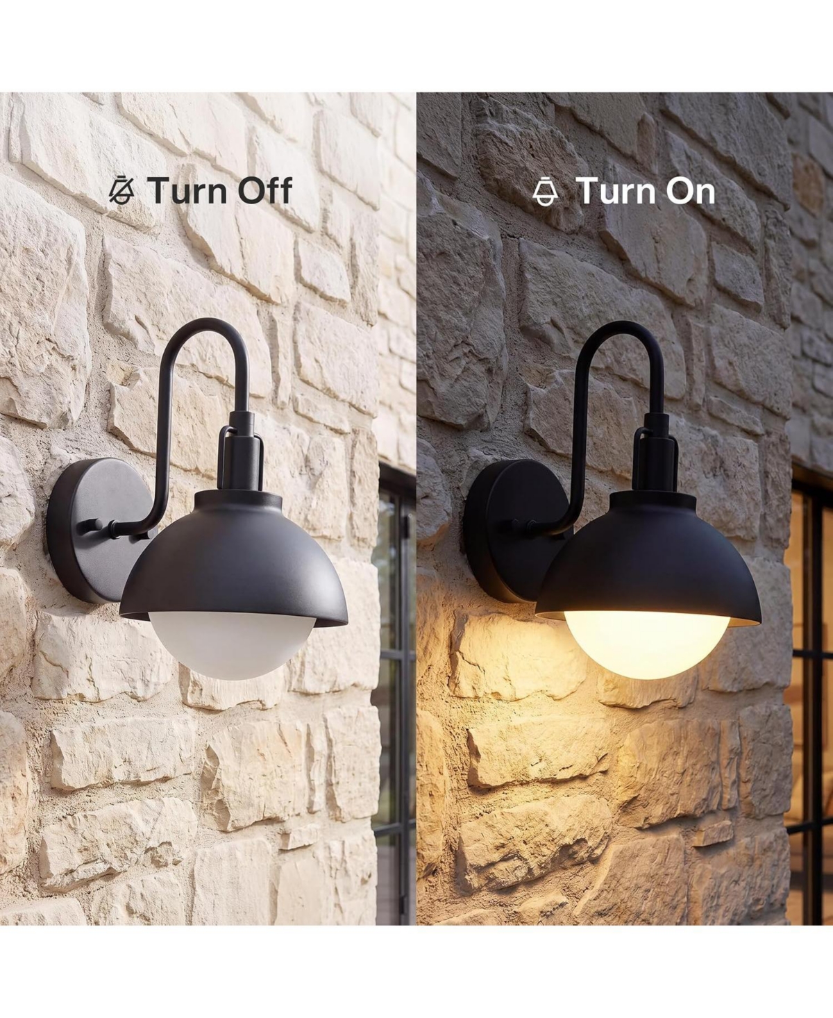 Tribesigns Outdoor Wall Sconce, Waterproof Exterior Light Fixture, Exterior Wall Sconce