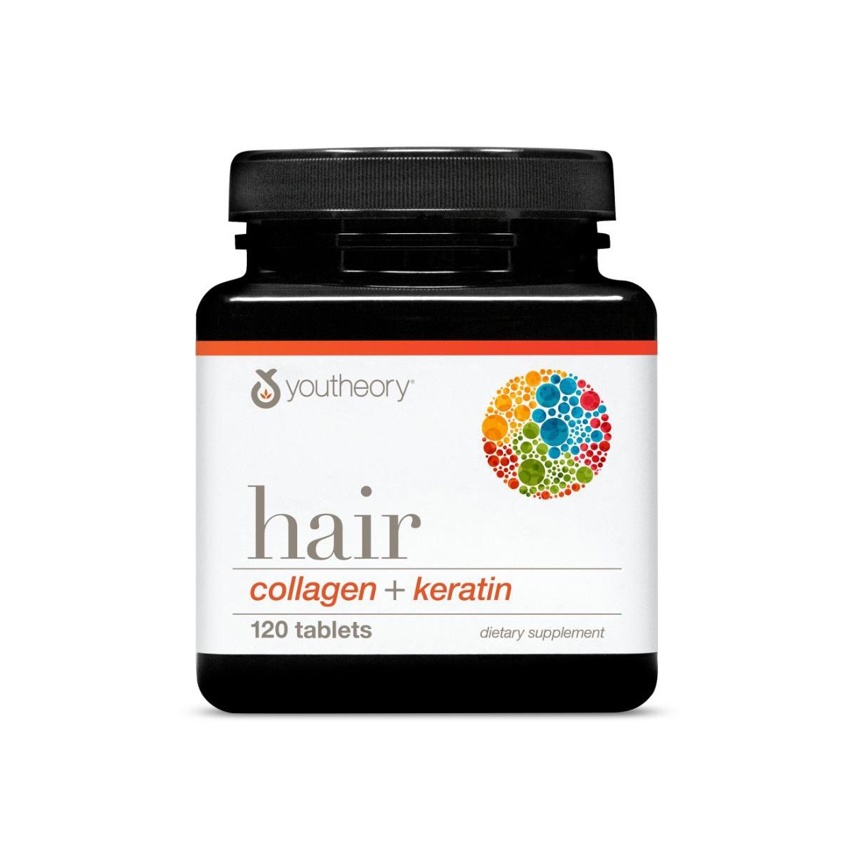 Youtheory Hair Collagen Plus 120 Tablets