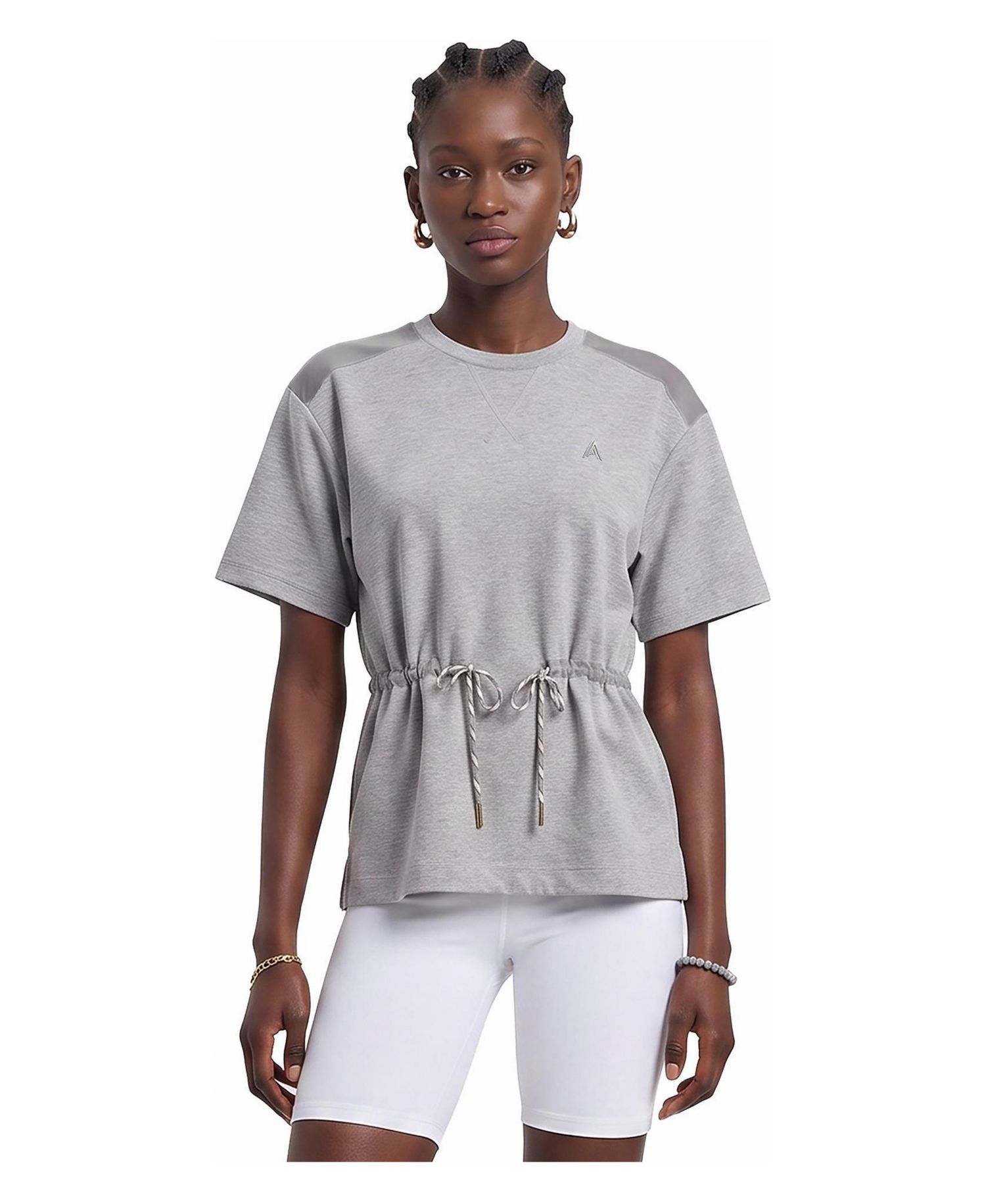Women's Livet Adjustable Tunique Short-Sleeve Top