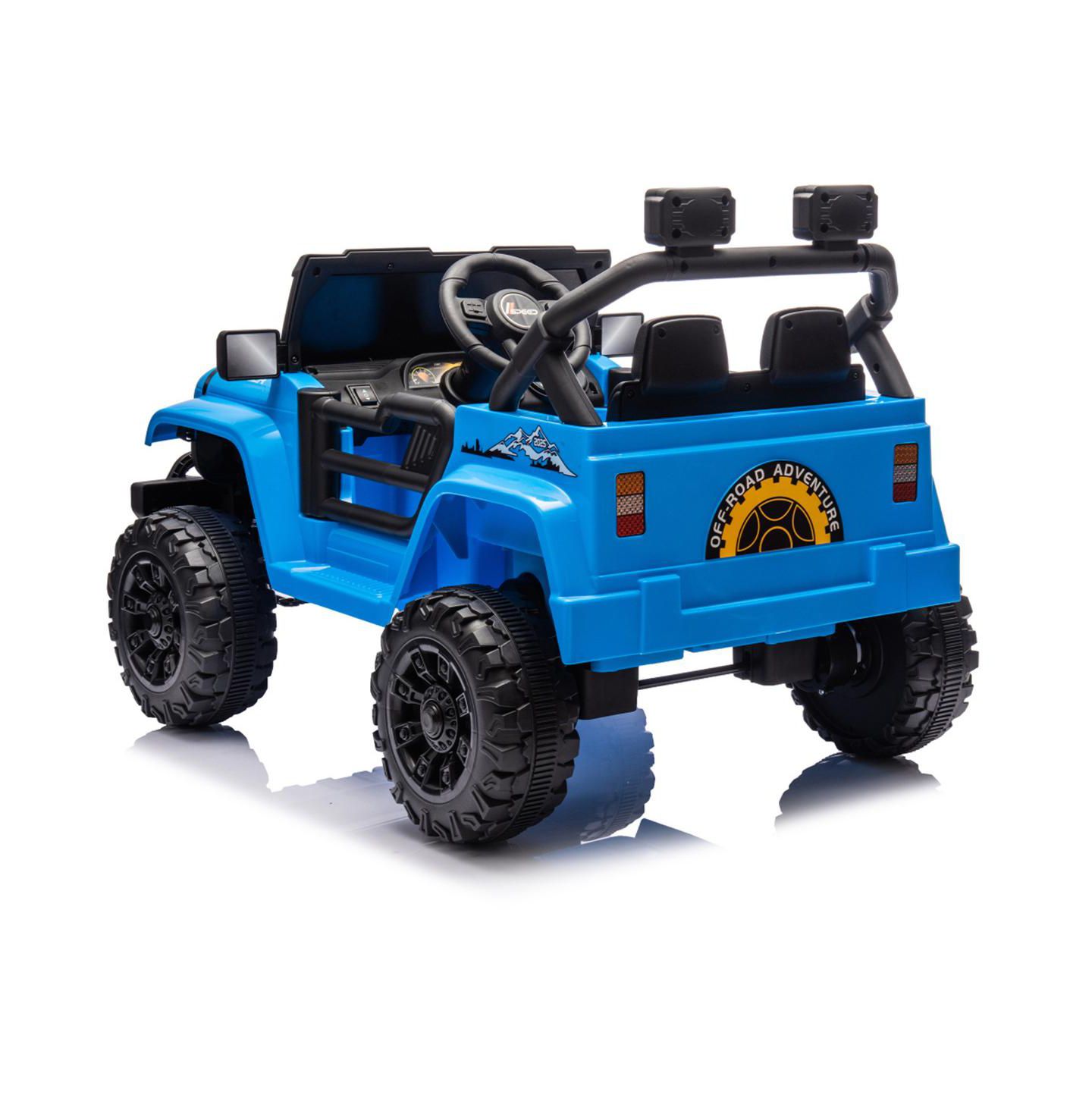 Детская игрушка YOBTOP 12V Kids Ride on Electric Car, Parent Remote Control, Dual Motor Drive, Music/Bluetooth/MP3/USB, LED Headlights for Kids Aged 2-4, цвет: Синий — фото 2