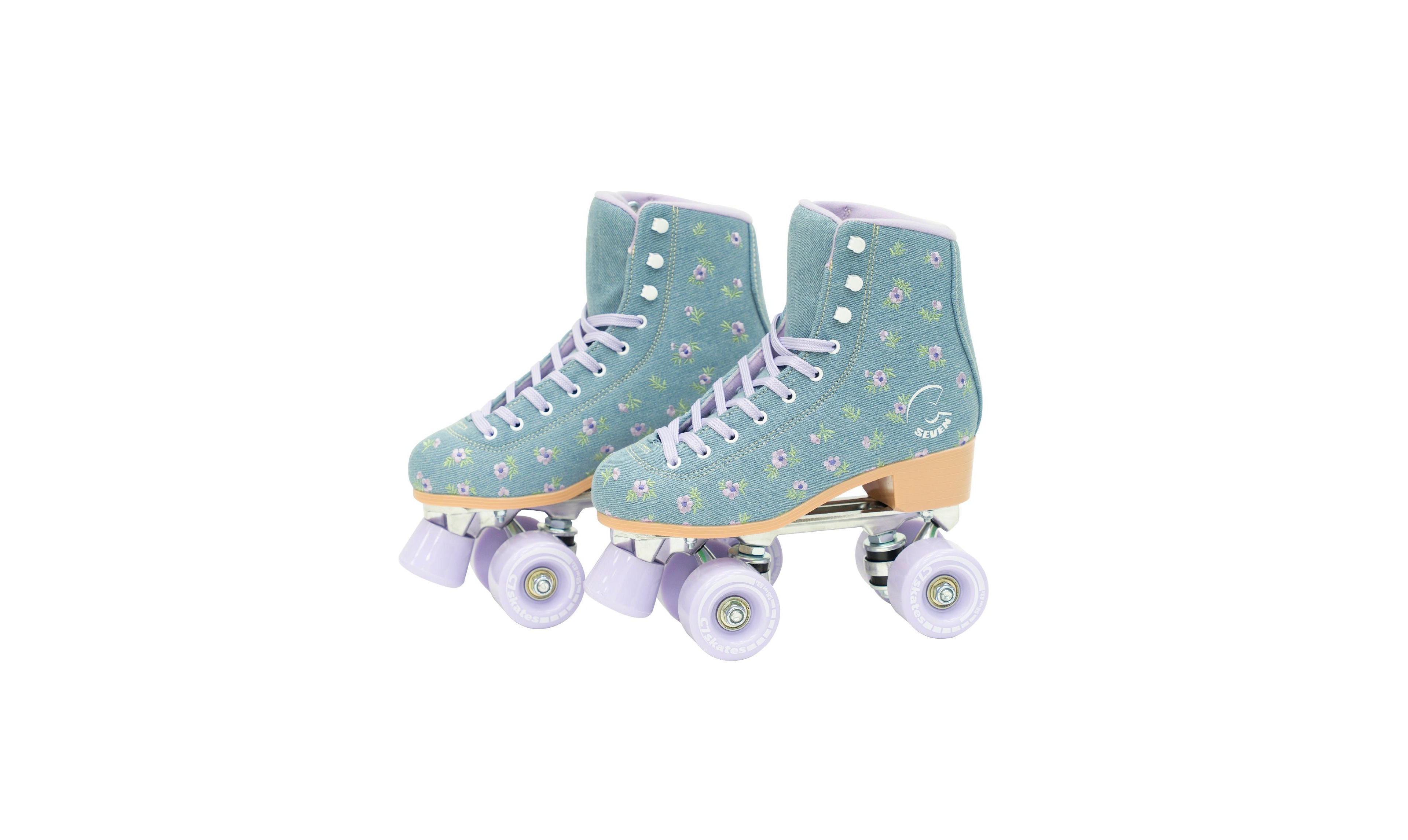 C7skates Forget Me Not Quad Roller Skates (Floral Field