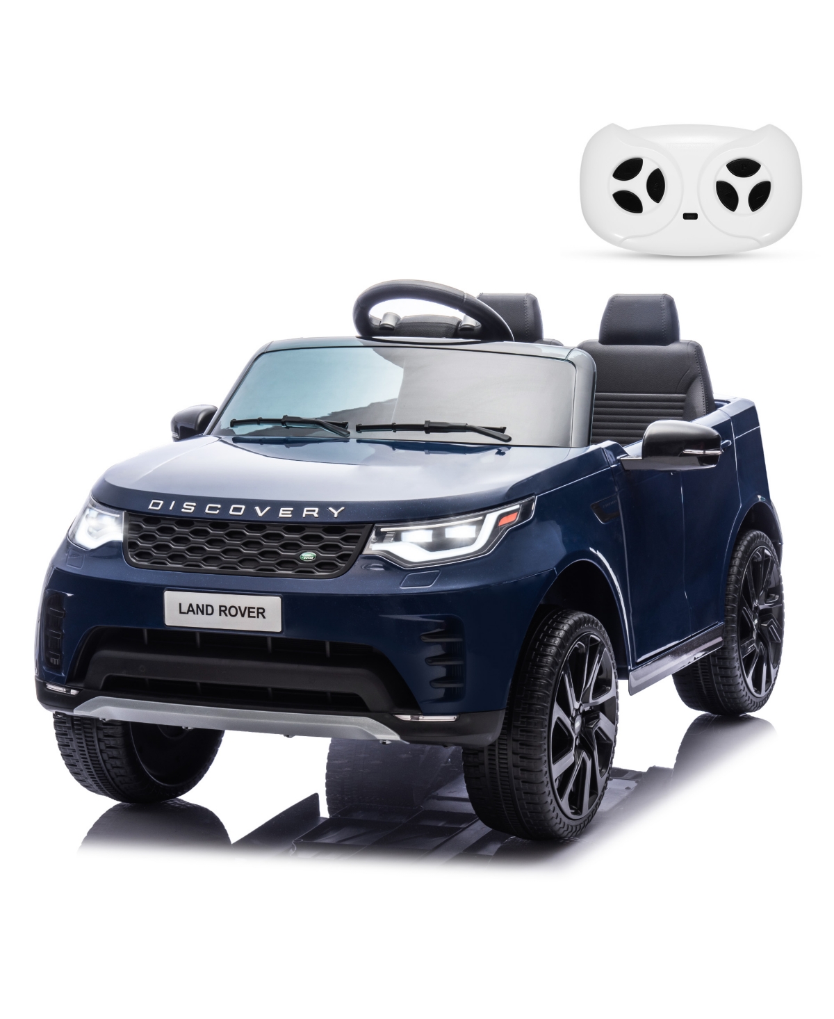 homfan 12V 2-Seater Ride On Car for Kids, Licensed Land Rover Battery Powered Electric Vehicle w/ Parent Remote, Led Light, MP3 Player, 3 Speeds 3-8 -