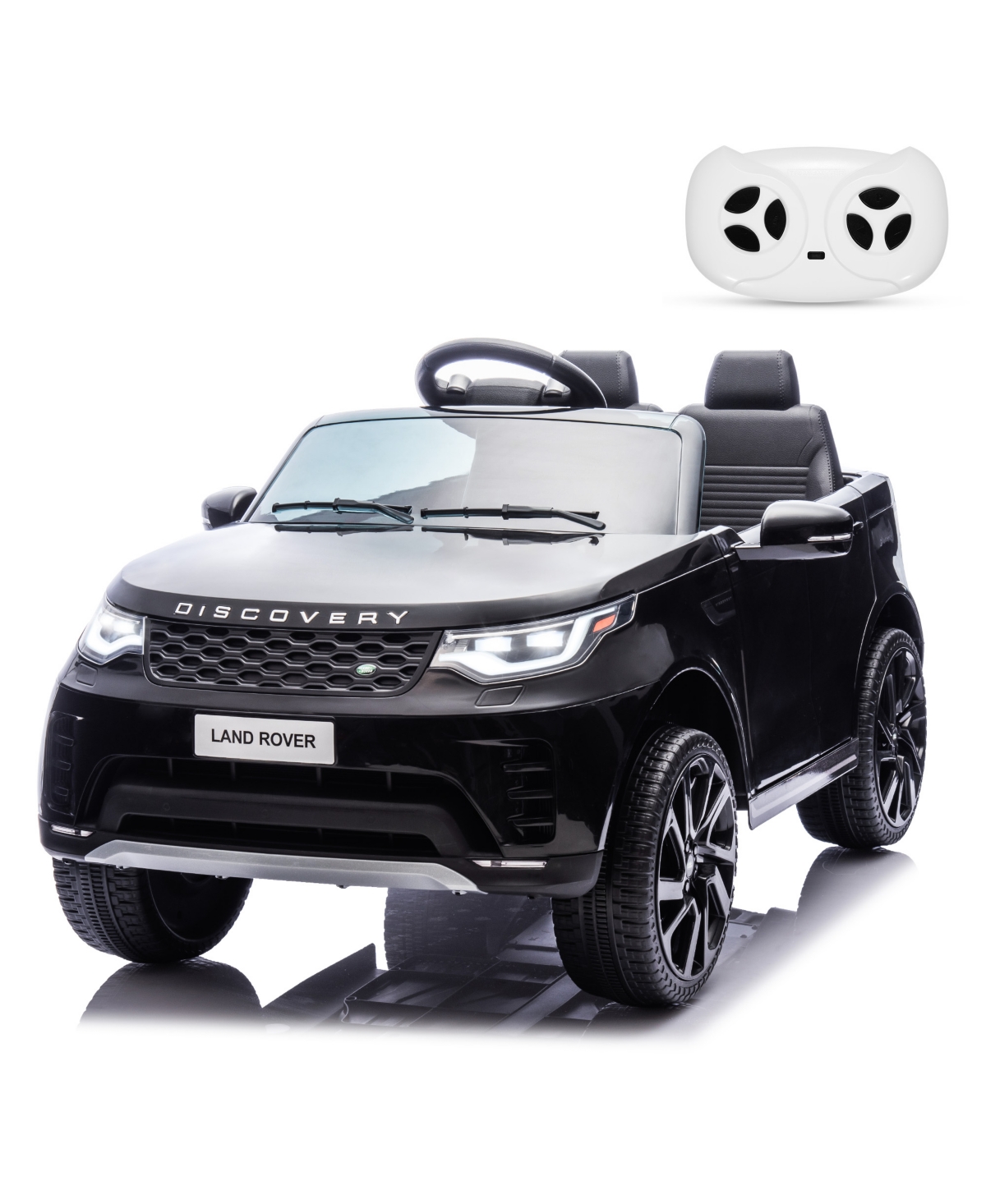 homfan 12V 2-Seater Ride On Car for Kids, Licensed Land Rover Battery Powered Electric Vehicle w/ Parent Remote, Led Light, MP3 Player, 3 Speeds 3-8 -