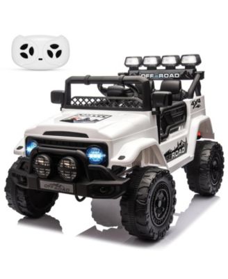 12V Remote Control Electric Ride-On Truck with Spring Suspension, Ages 3-8