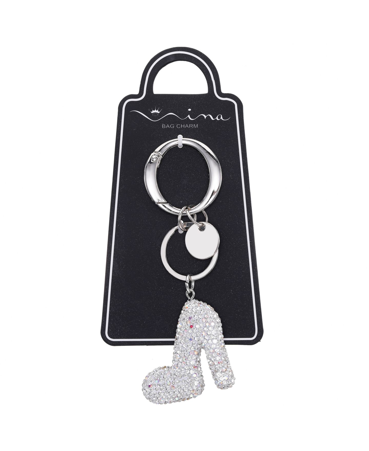Женский брелок Nina High Heel Pump Handbag Charm, цвет: Серебряный — фото 3