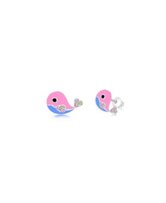 Kids Fish Hypoallergenic Earrings for Girls with Surgical Titanium Screwbacks