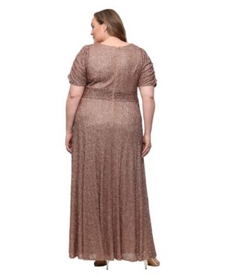 Brown Gown Plus Size Wedding Guest Dresses