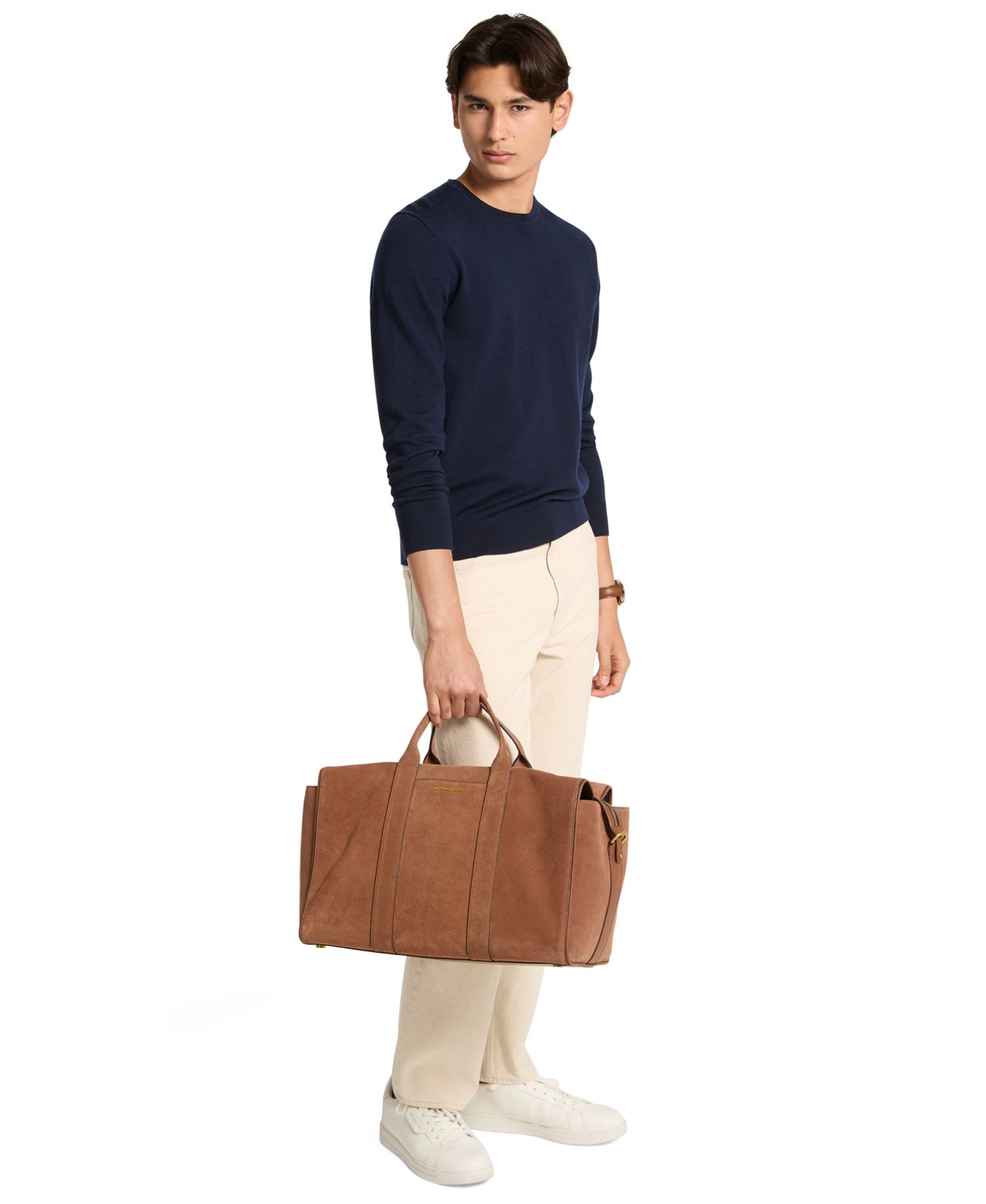 Men's Medium Suede Slouch Duffel Bag