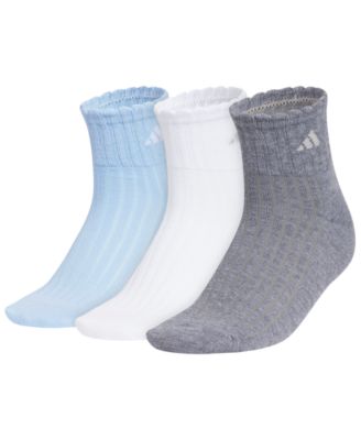 Women's Sport Fashion Quarter Ribbed-Knit Socks, 3-Pack