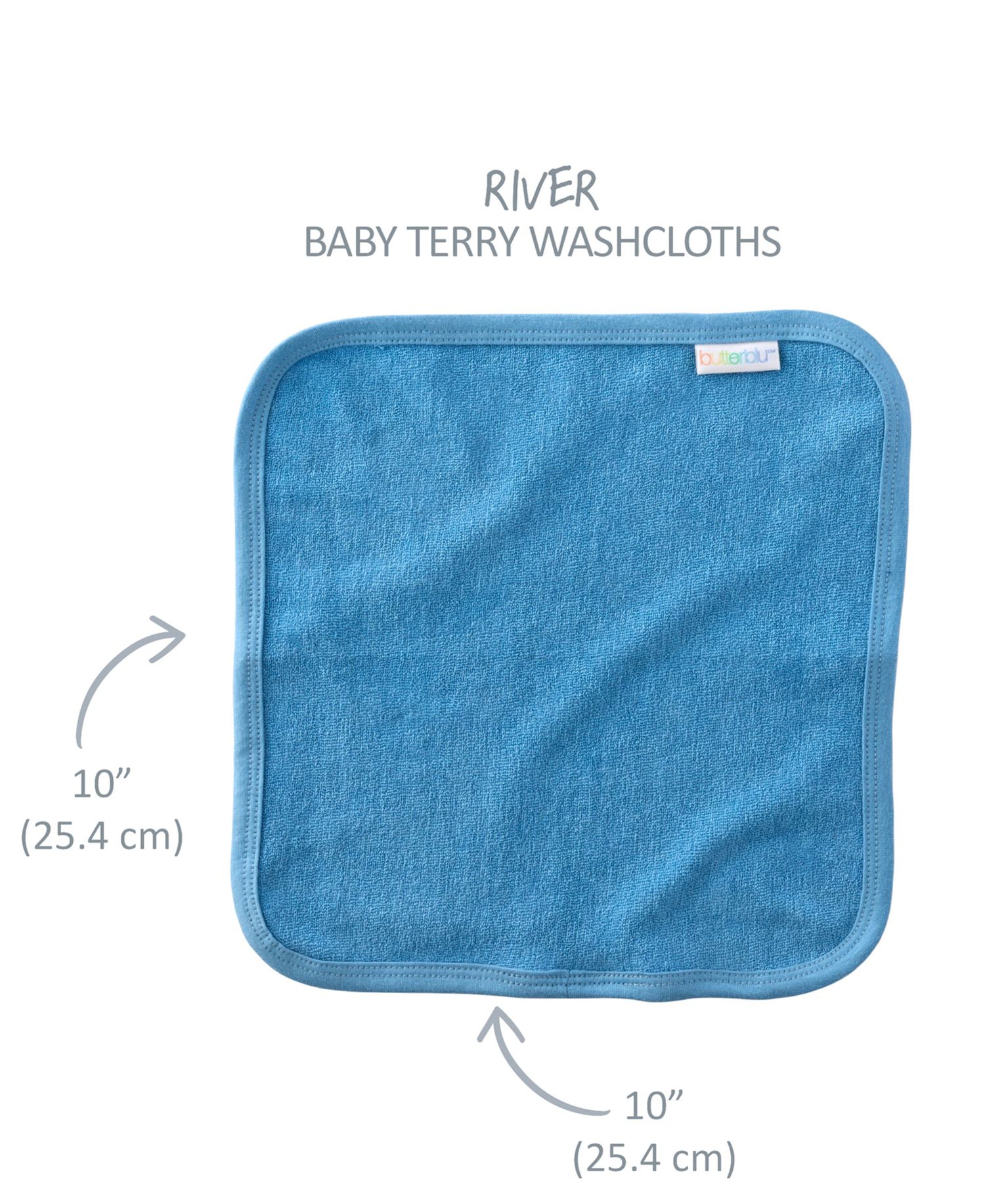 Baby Girls' Solid Washcloths, 10-Pack