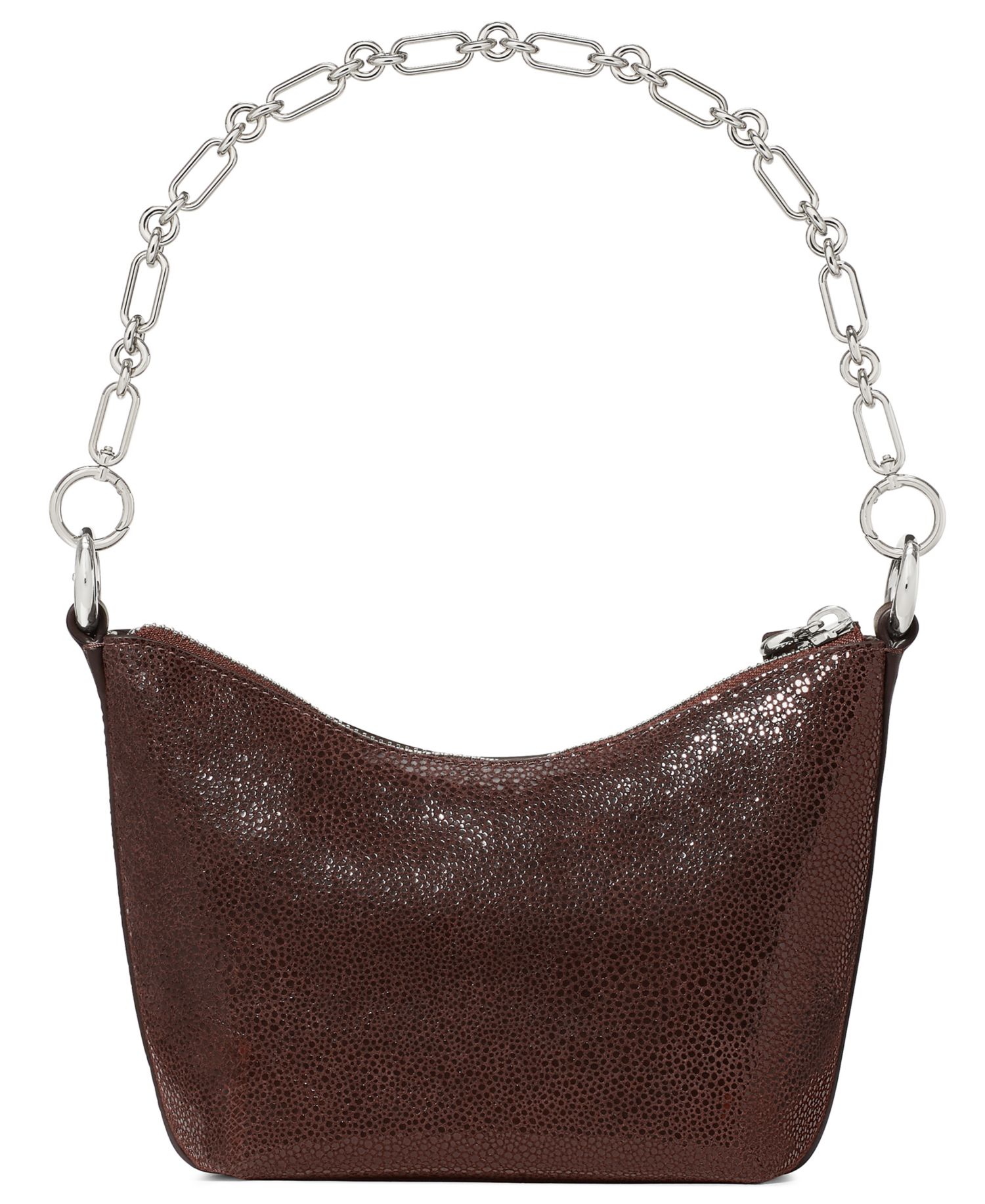 Halo Dot Chain Mini Suede Shoulder Bag
