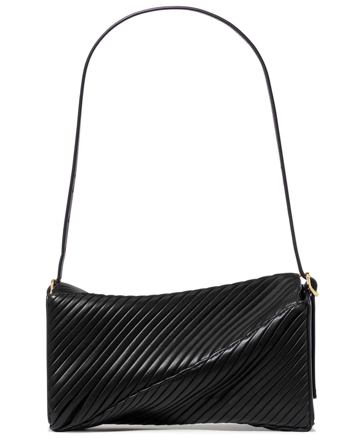 kate spade new york Deco Pleated Twisted Flap Small Shoulder Handbag