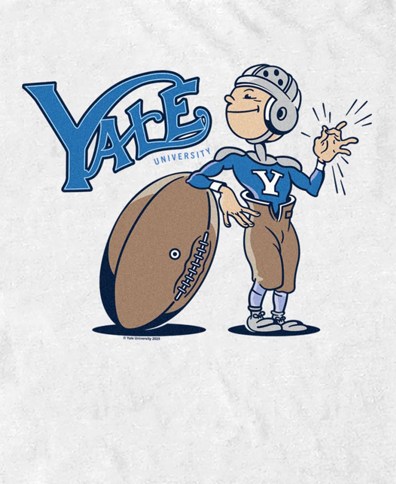 Yale Football Player Graphic T-Shirt