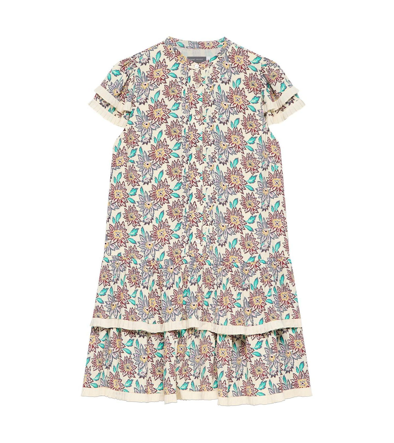 Women's Soft Petal Ruffle Mini Dress