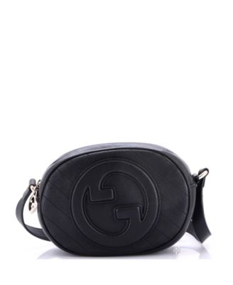 Blondie NM Round Camera Bag Diagonal Quilted Leather